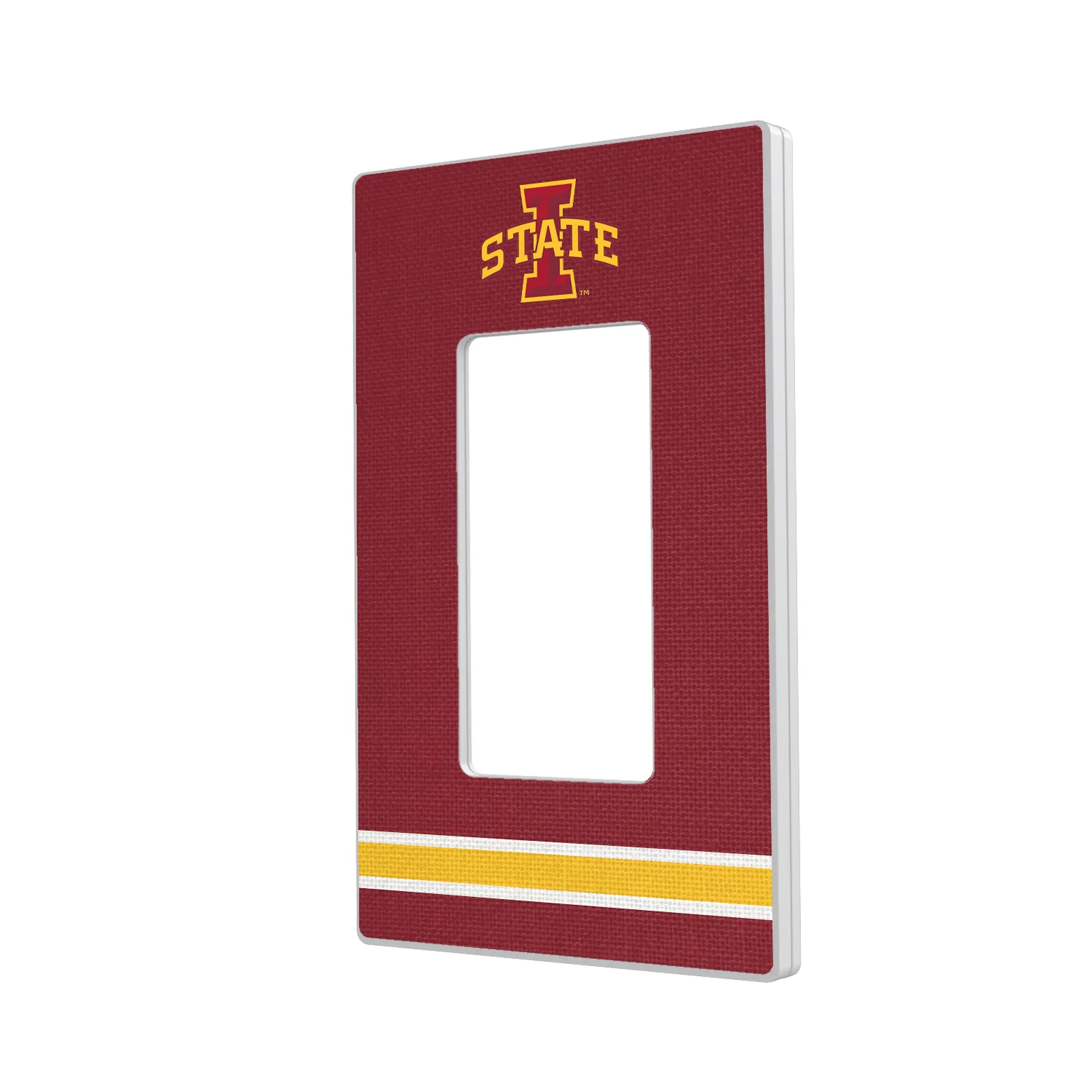 Iowa State University Cyclones Stripe Hidden-Screw Light Switch Plate