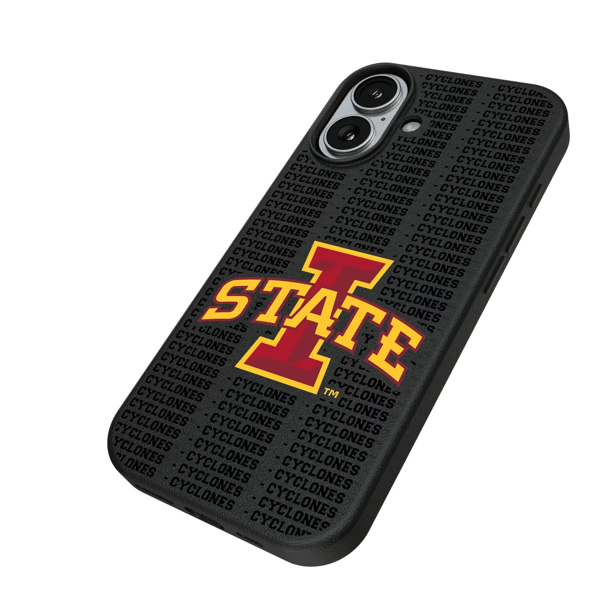 Iowa State University Cyclones Text Backdrop MagSafe Compatible Phone Case for Apple iPhone