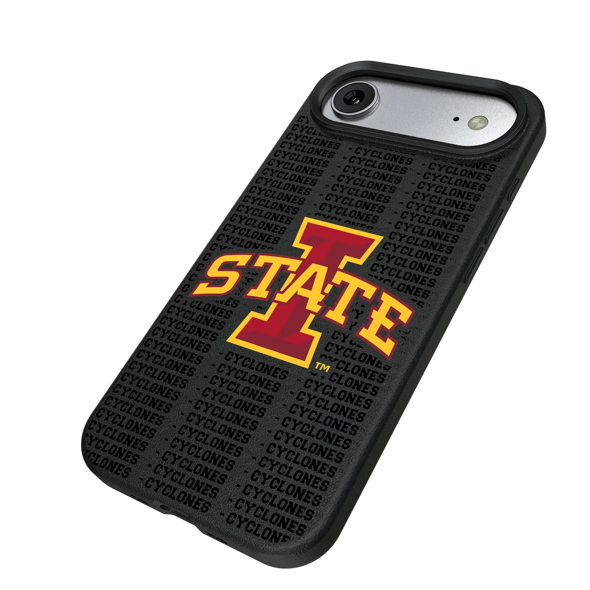 Iowa State University Cyclones Text Backdrop MagSafe Compatible Phone Case for Apple iPhone