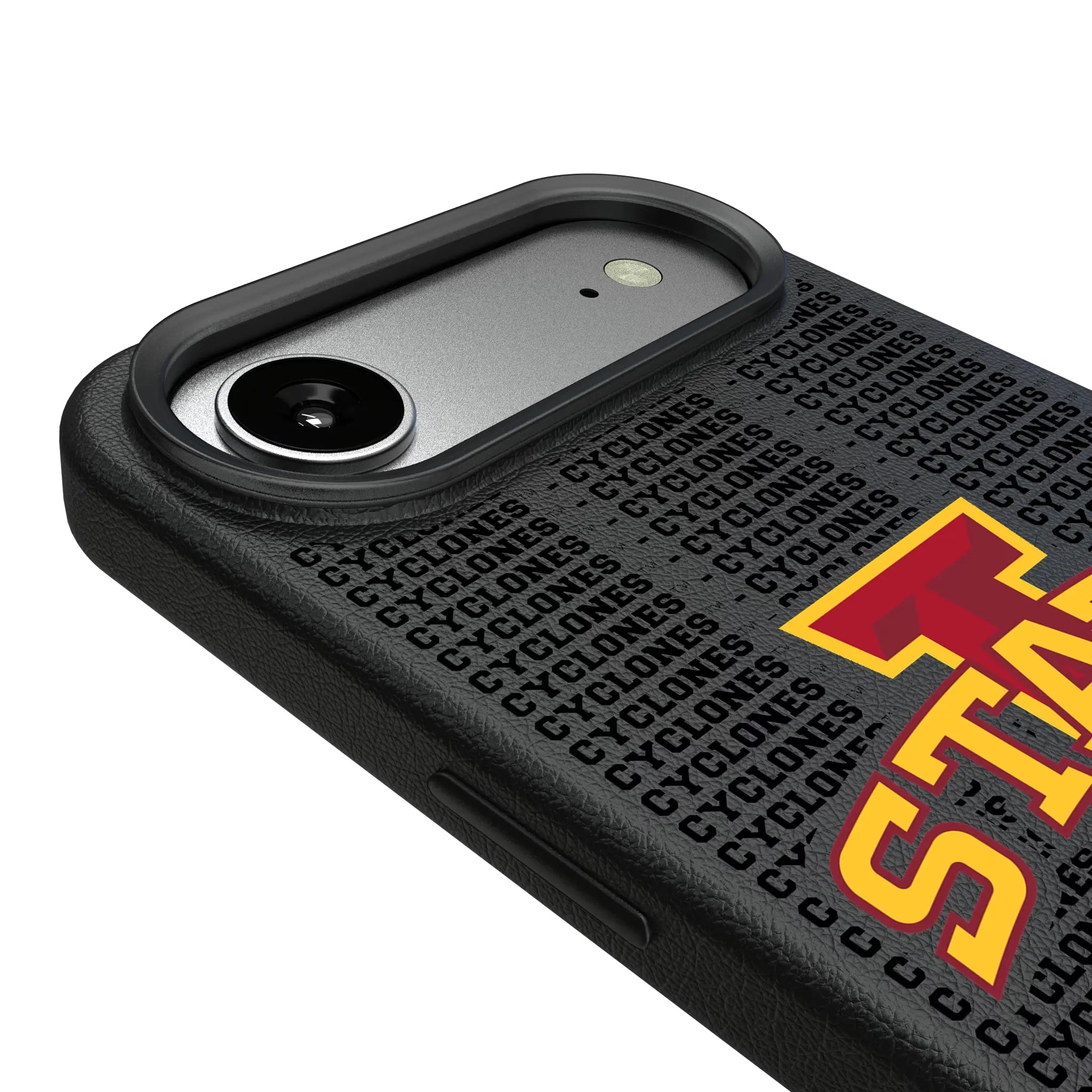 Iowa State University Cyclones Text Backdrop MagSafe Compatible Phone Case for Apple iPhone