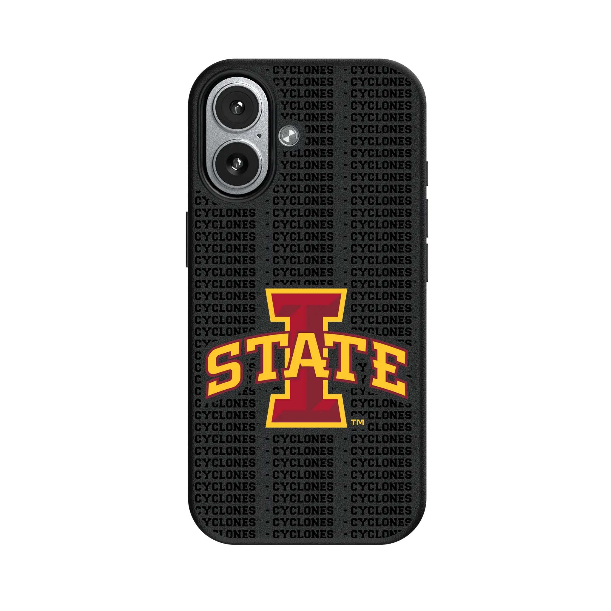 Iowa State University Cyclones Text Backdrop MagSafe Compatible Phone Case for Apple iPhone