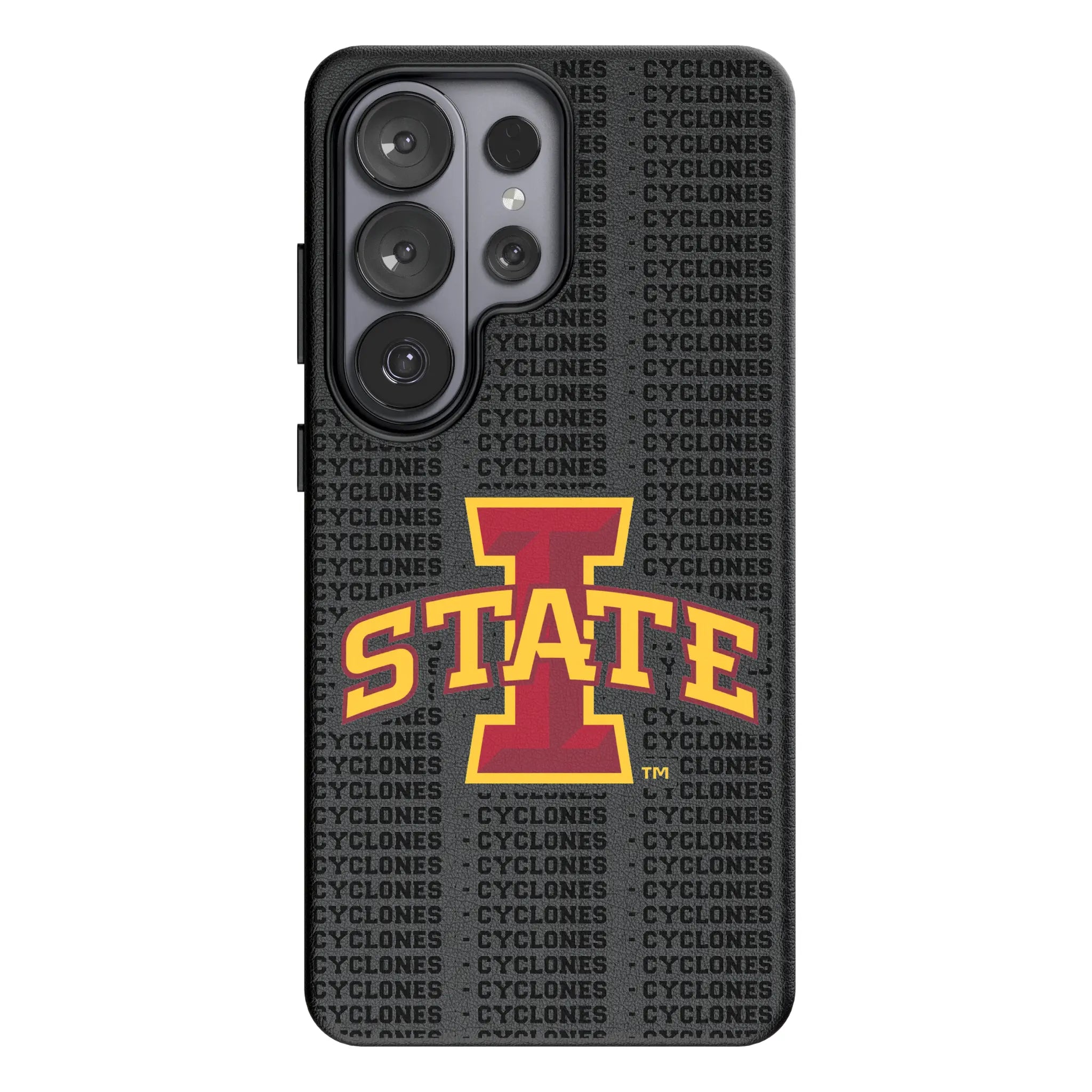 Iowa State University Cyclones Text Backdrop MagSafe Compatible Phone Case for Samsung Galaxy