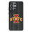 Iowa State University Cyclones Text Backdrop MagSafe Compatible Phone Case for Samsung Galaxy