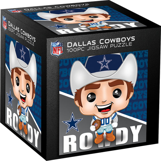 Rowdy - Dallas Cowboys Mascot 100 Piece Jigsaw Puzzle - 757 Sports Collectibles