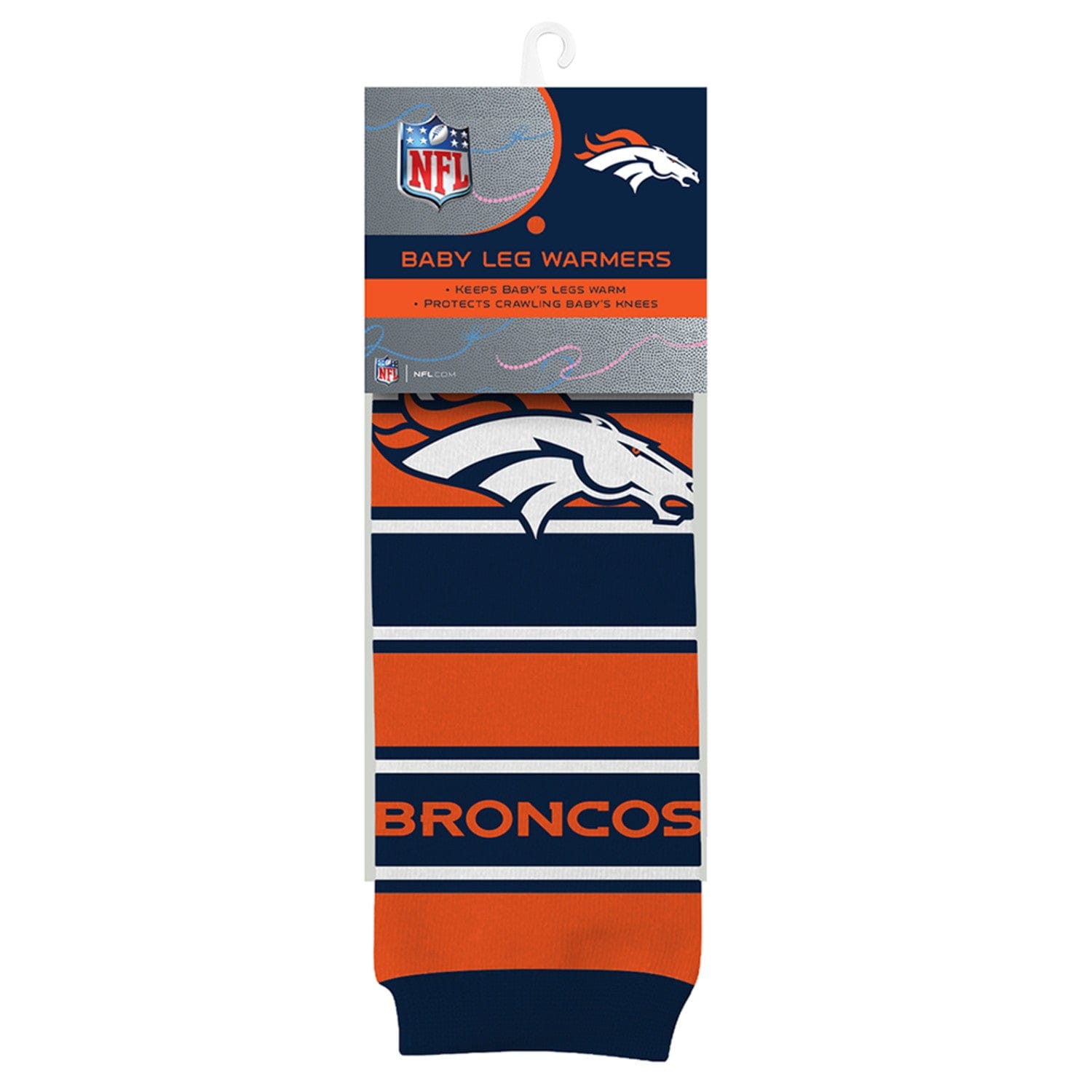 Denver Broncos Baby Leg Warmers - Cute & Cozy Team Spirit - Sports Gifts, Sports Memorabilia, Sports Collectibles, Fan Shop