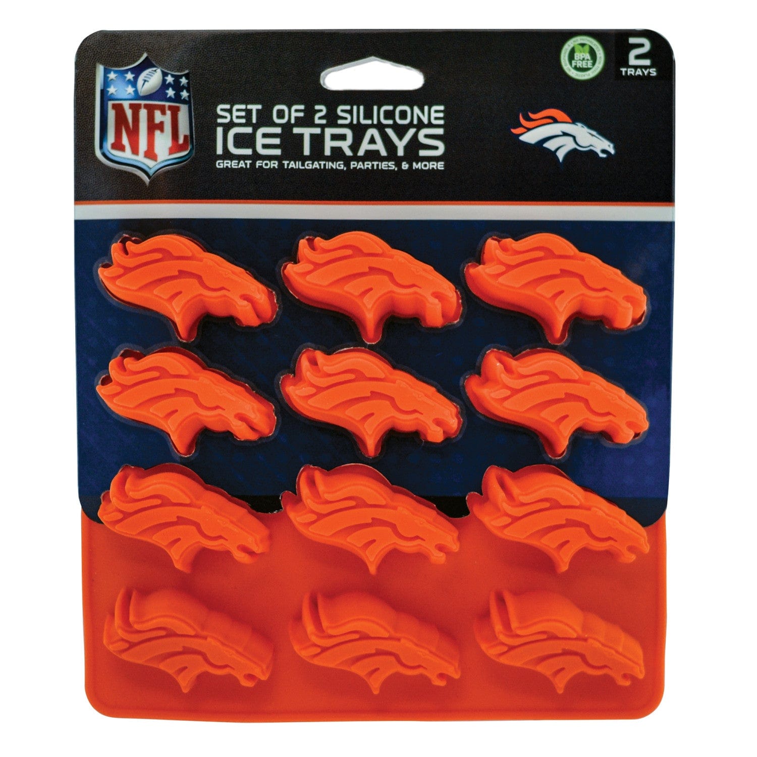 Denver Broncos Silicone Ice Cube Tray