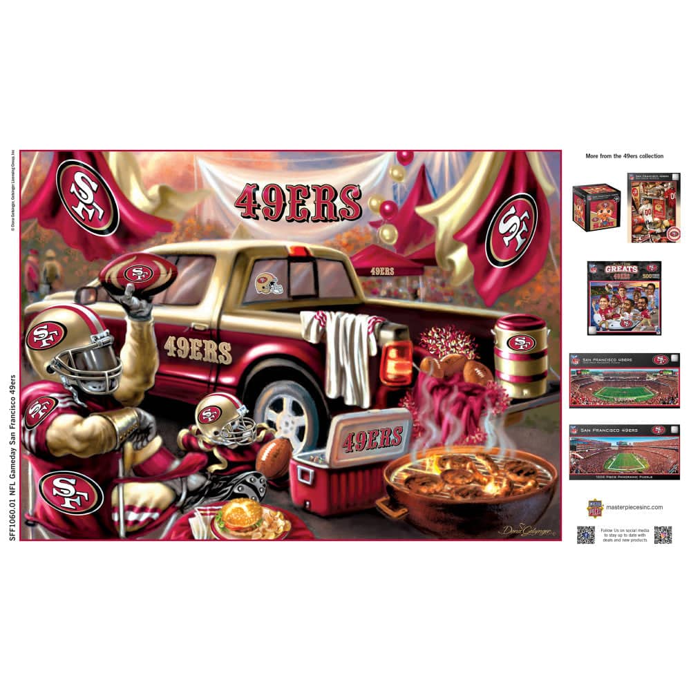 San Francisco 49ers Gameday 1000 Piece Jigsaw Puzzle - Sports Gifts, Sports Memorabilia, Sports Collectibles, Fan Shop