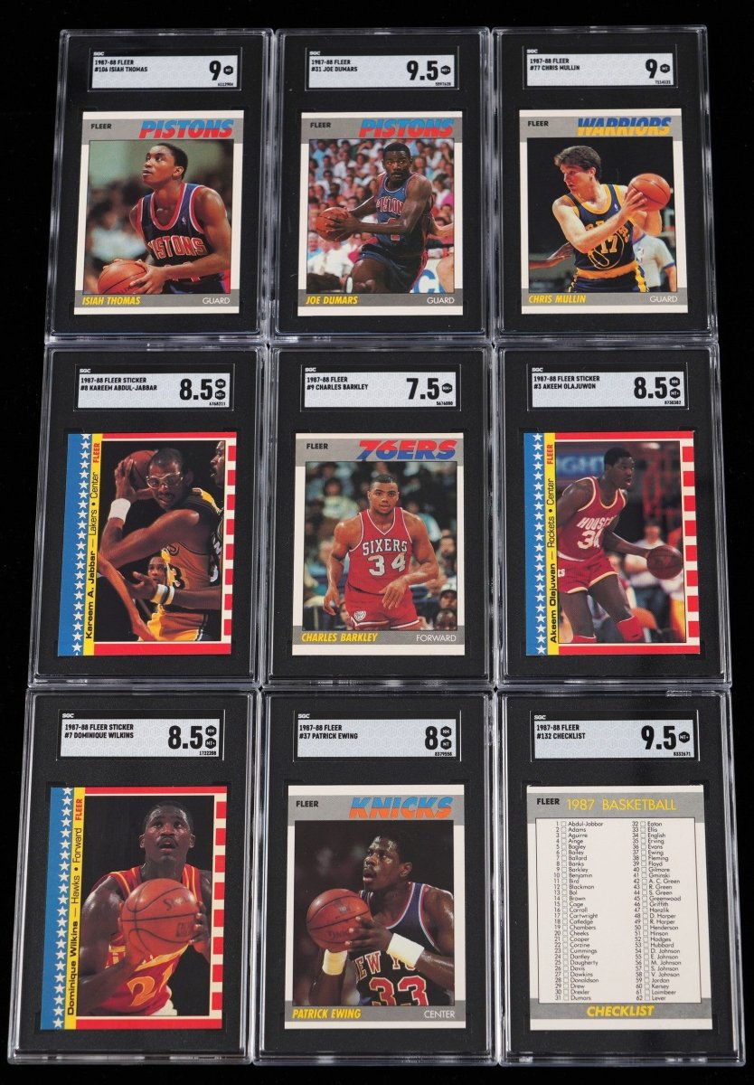 1986-87 to 1989-90 Fleer Basketball Multi-Set Break – 4 Graded Cards per Box! - Sports Gifts, Sports Memorabilia, Sports Collectibles, Fan Shop