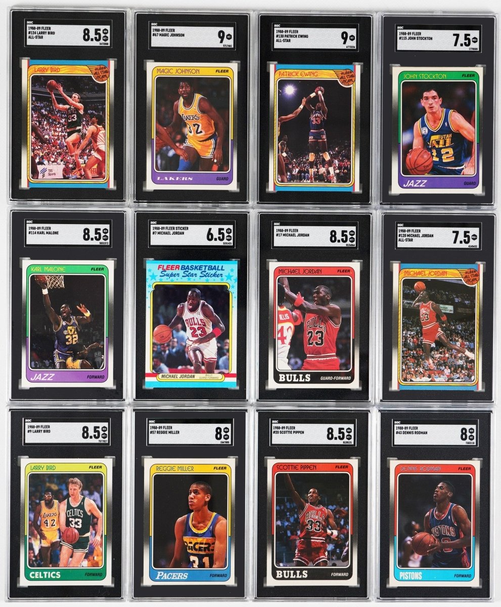 1986-87 to 1989-90 Fleer Basketball Multi-Set Break – 4 Graded Cards per Box! - Sports Gifts, Sports Memorabilia, Sports Collectibles, Fan Shop