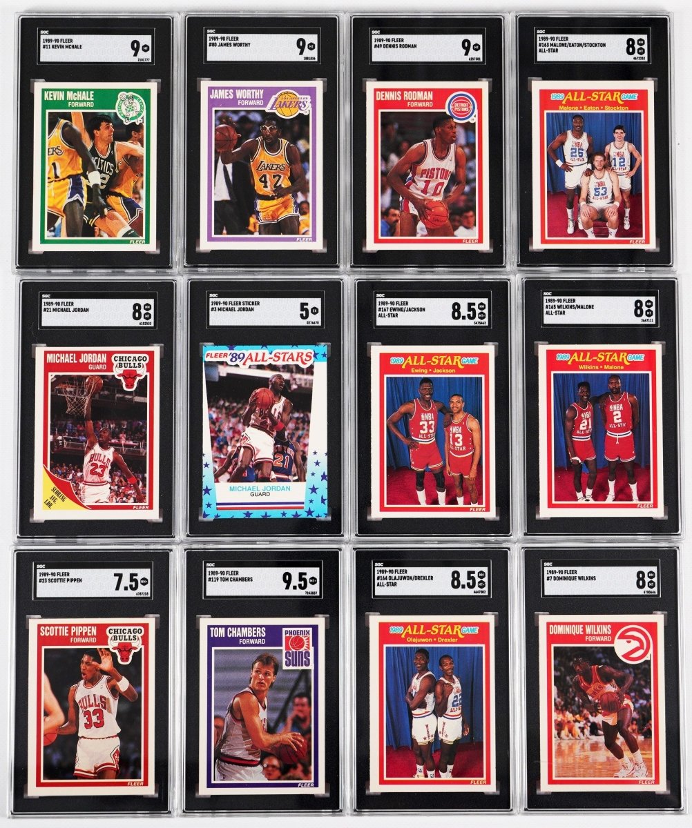 1986-87 to 1989-90 Fleer Basketball Multi-Set Break – 4 Graded Cards per Box! - Sports Gifts, Sports Memorabilia, Sports Collectibles, Fan Shop