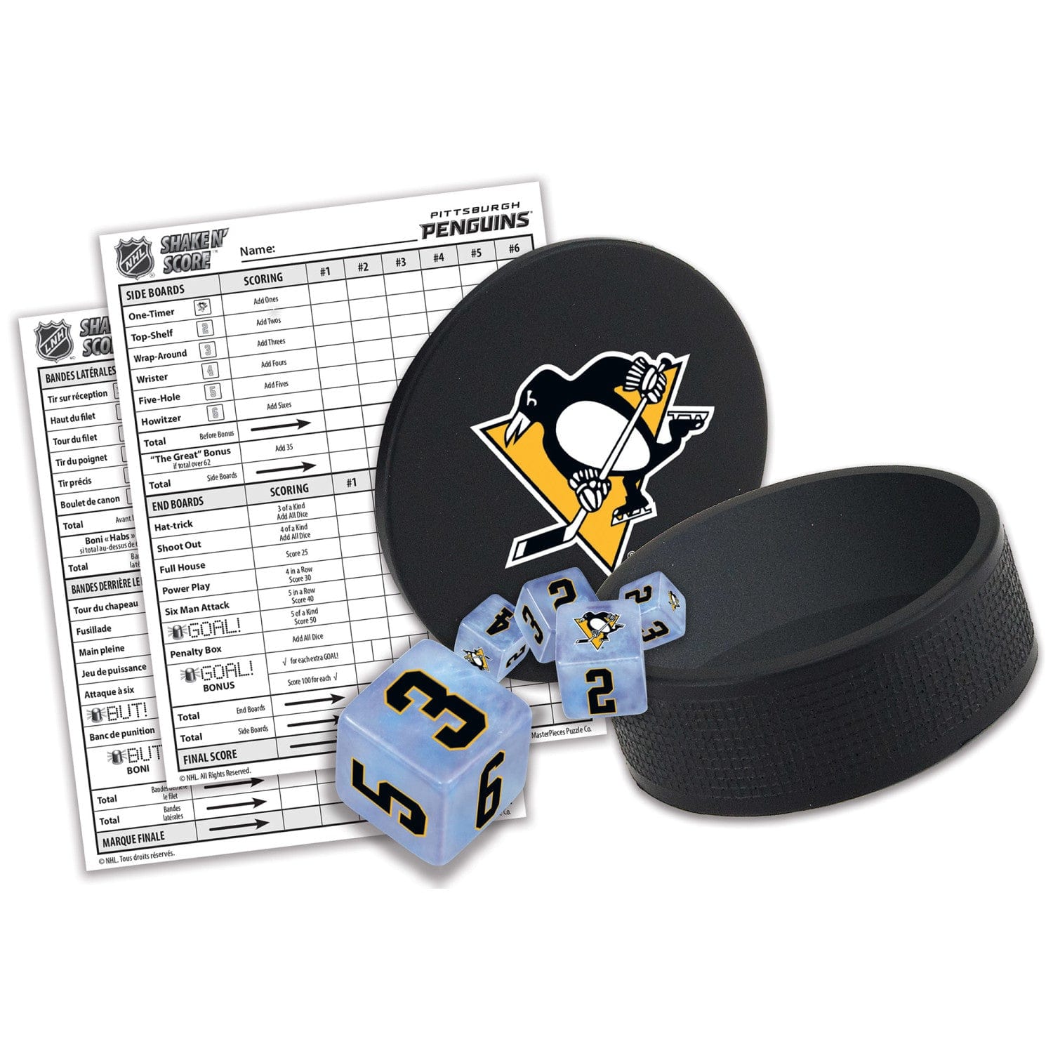 Pittsburgh Penguins Shake n' Score Game - Sports Gifts, Sports Memorabilia, Sports Collectibles, Fan Shop