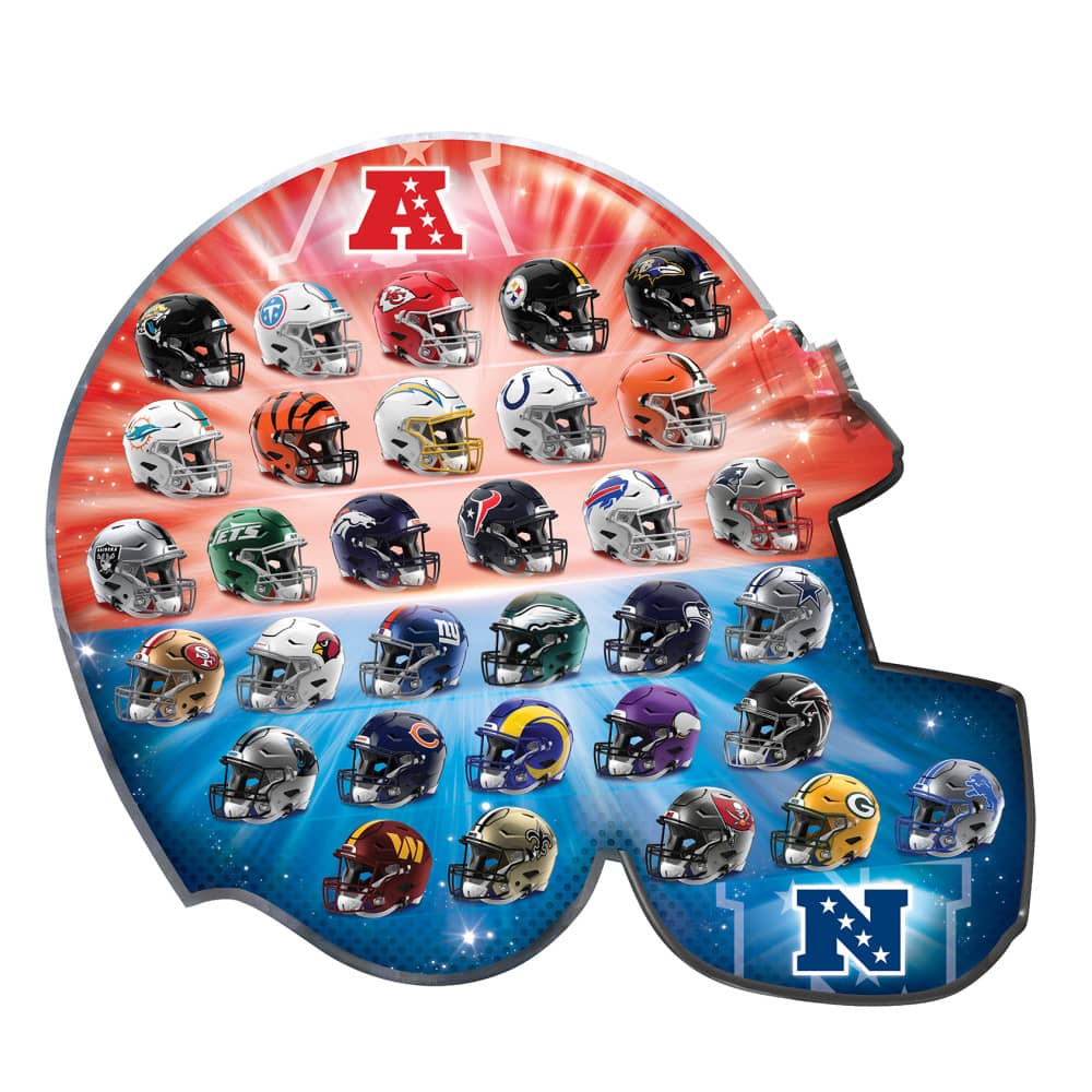NFL Teams 500-Piece Shaped Jigsaw Puzzle - Sports Gifts, Sports Memorabilia, Sports Collectibles, Fan Shop