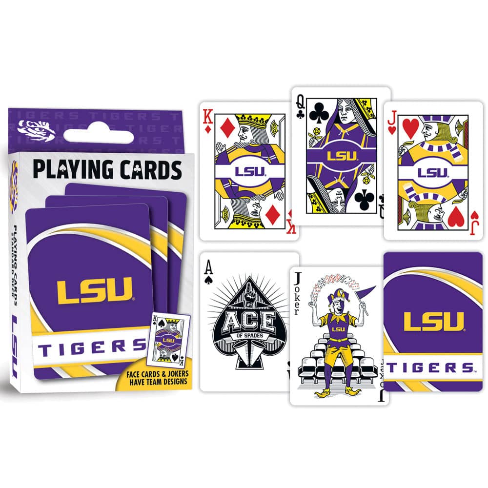 LSU Tigers 54-Card Deck Playing Cards - Sports Gifts, Sports Memorabilia, Sports Collectibles, Fan Shop