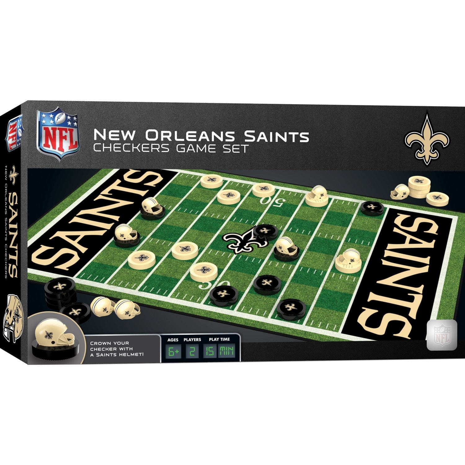 New Orleans Saints Checkers Game - Sports Gifts, Sports Memorabilia, Sports Collectibles, Fan Shop