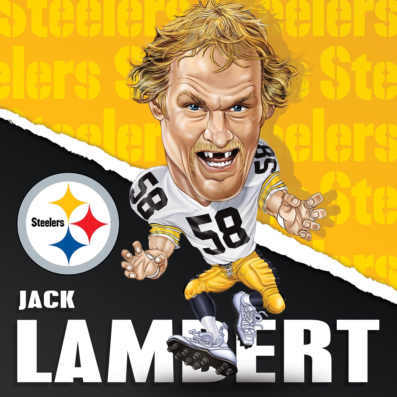 Jack Lambert 300-Piece Jigsaw Puzzle - Celebrating Pittsburgh Steelers All-Time Greats