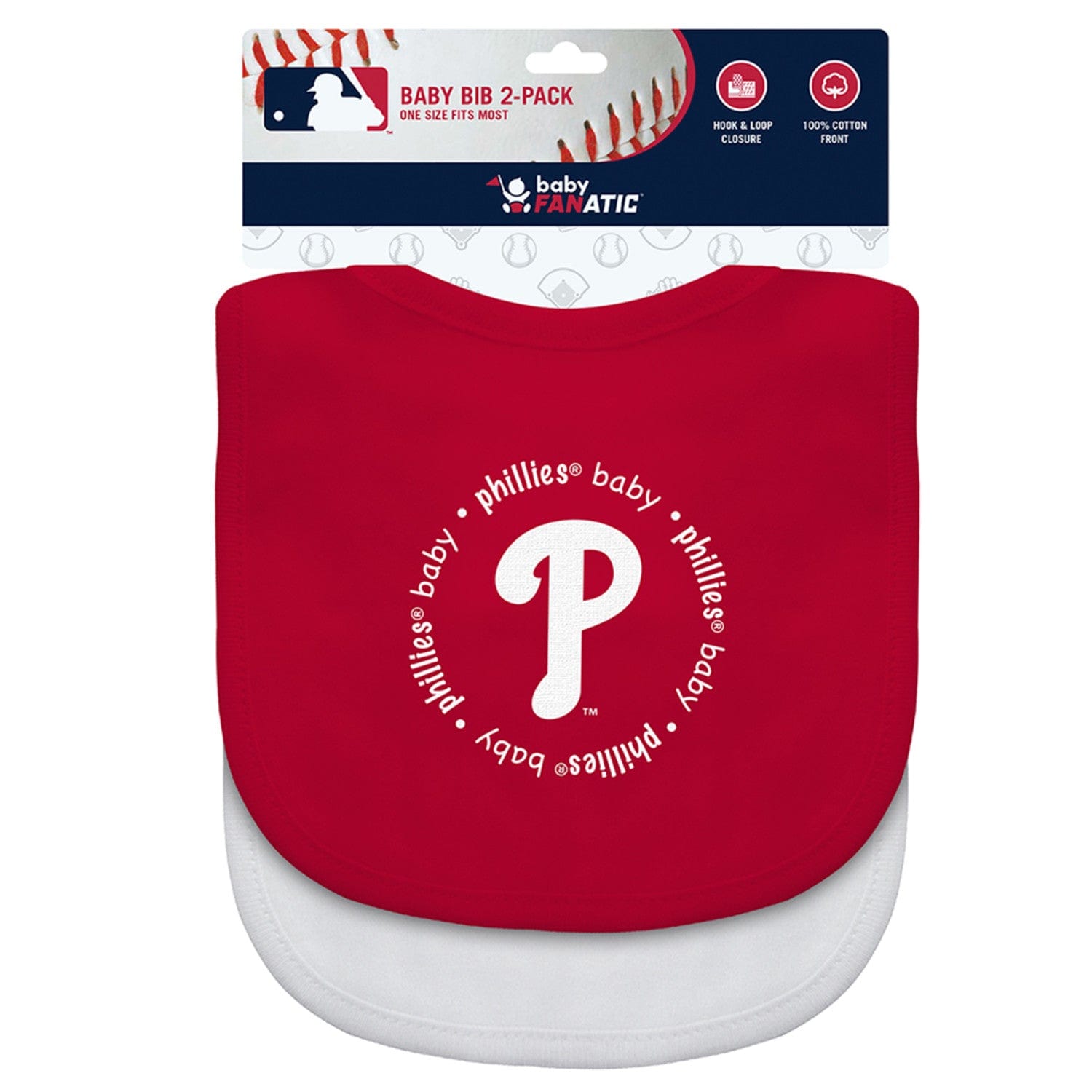 Philadelphia Phillies Baby Bibs 2-Pack – Perfect for Little Fans!