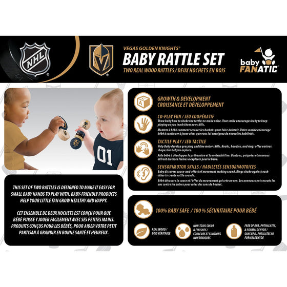 Las Vegas Golden Knights - Baby Rattles 2-Pack - 757 Sports Collectibles