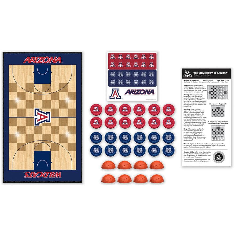 Arizona Wildcats Checkers Game - Sports Gifts, Sports Memorabilia, Sports Collectibles, Fan Shop