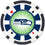 Seattle Seahawks 100 Piece Poker Chip Set - Sports Gifts, Sports Memorabilia, Sports Collectibles, Fan Shop