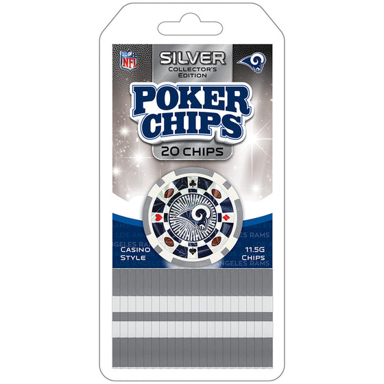 Los Angeles Rams 20 Piece Poker Chips - 757 Sports Collectibles
