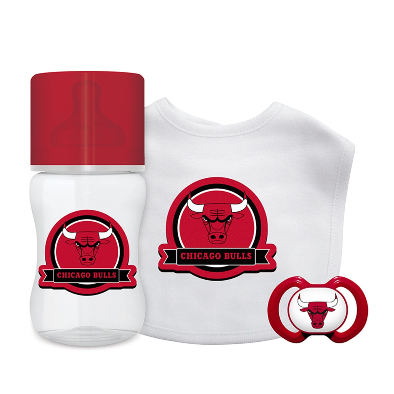 Chicago Bulls 3-Piece Baby Gift Set - Sports Gifts, Sports Memorabilia, Sports Collectibles, Fan Shop