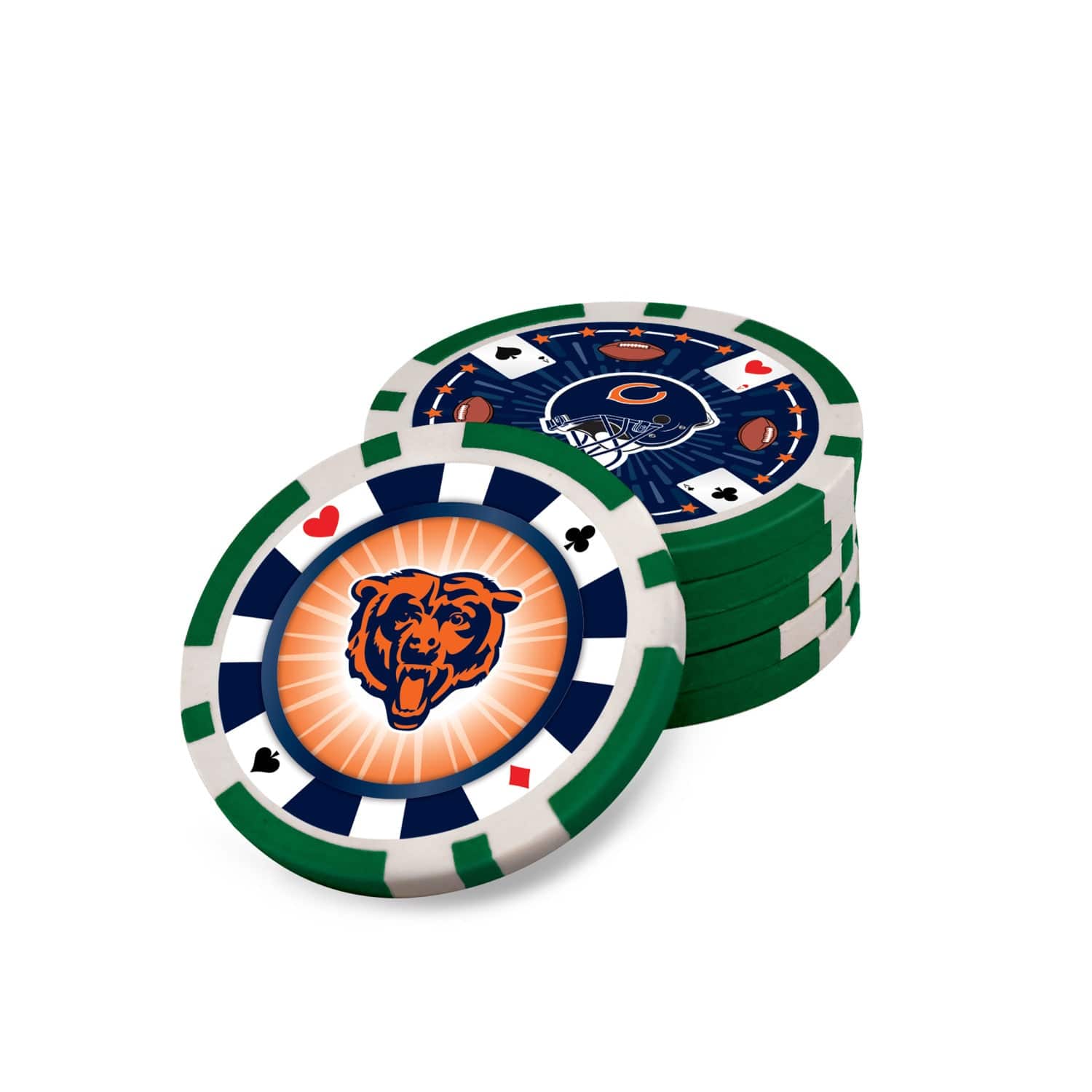 Chicago Bears 300 Piece Poker Set - Ultimate Game Night Essential