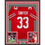 Framed Autographed/Signed Jack Sawyer 35x39 Ohio State Red College Football Jersey Beckett BAS COA