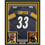 Framed Autographed/Signed Jack Sawyer 35x39 Pittsburgh Black Football Jersey Beckett BAS COA