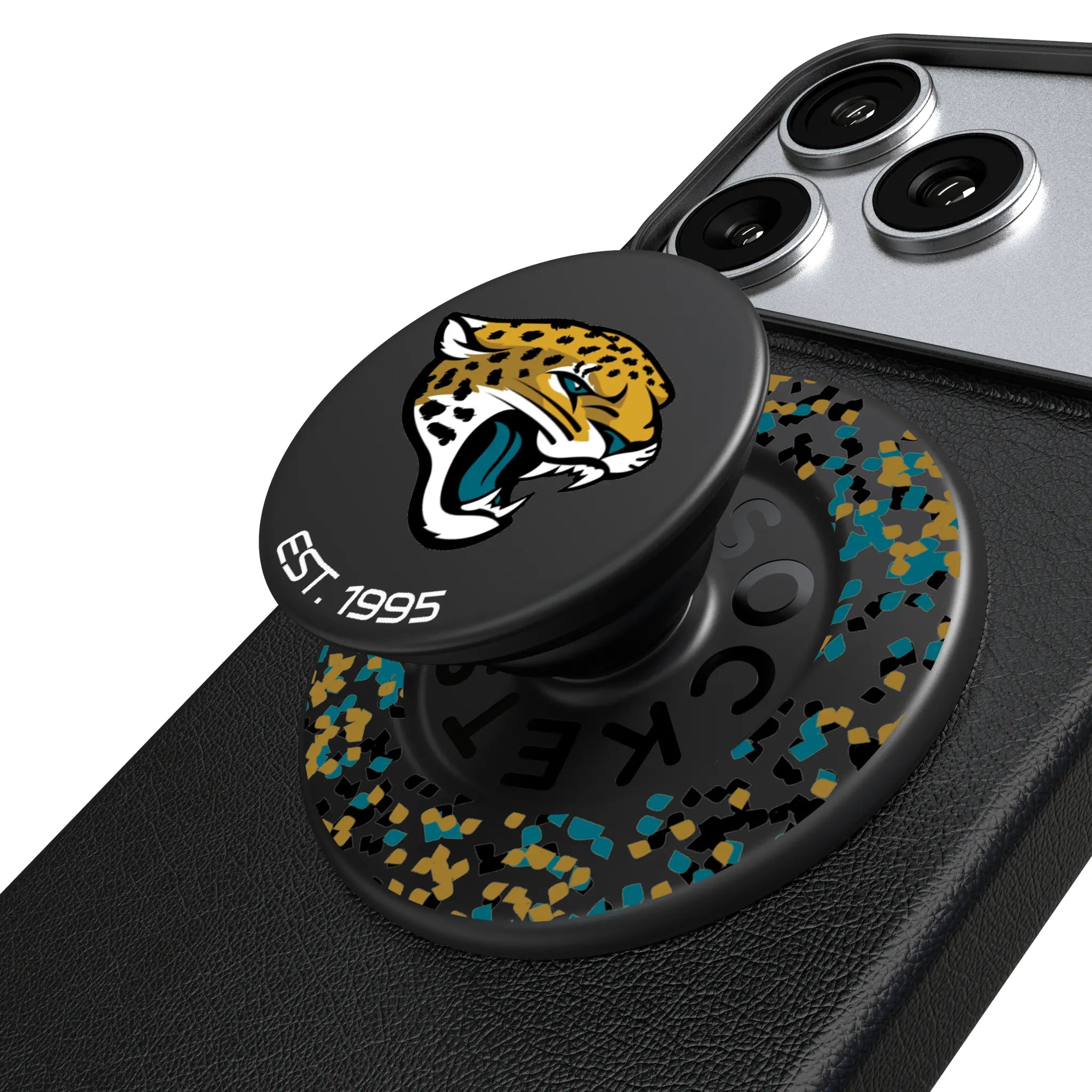 Jacksonville Jaguars Confetti PopSockets Magnetic Phone Grip and Stand