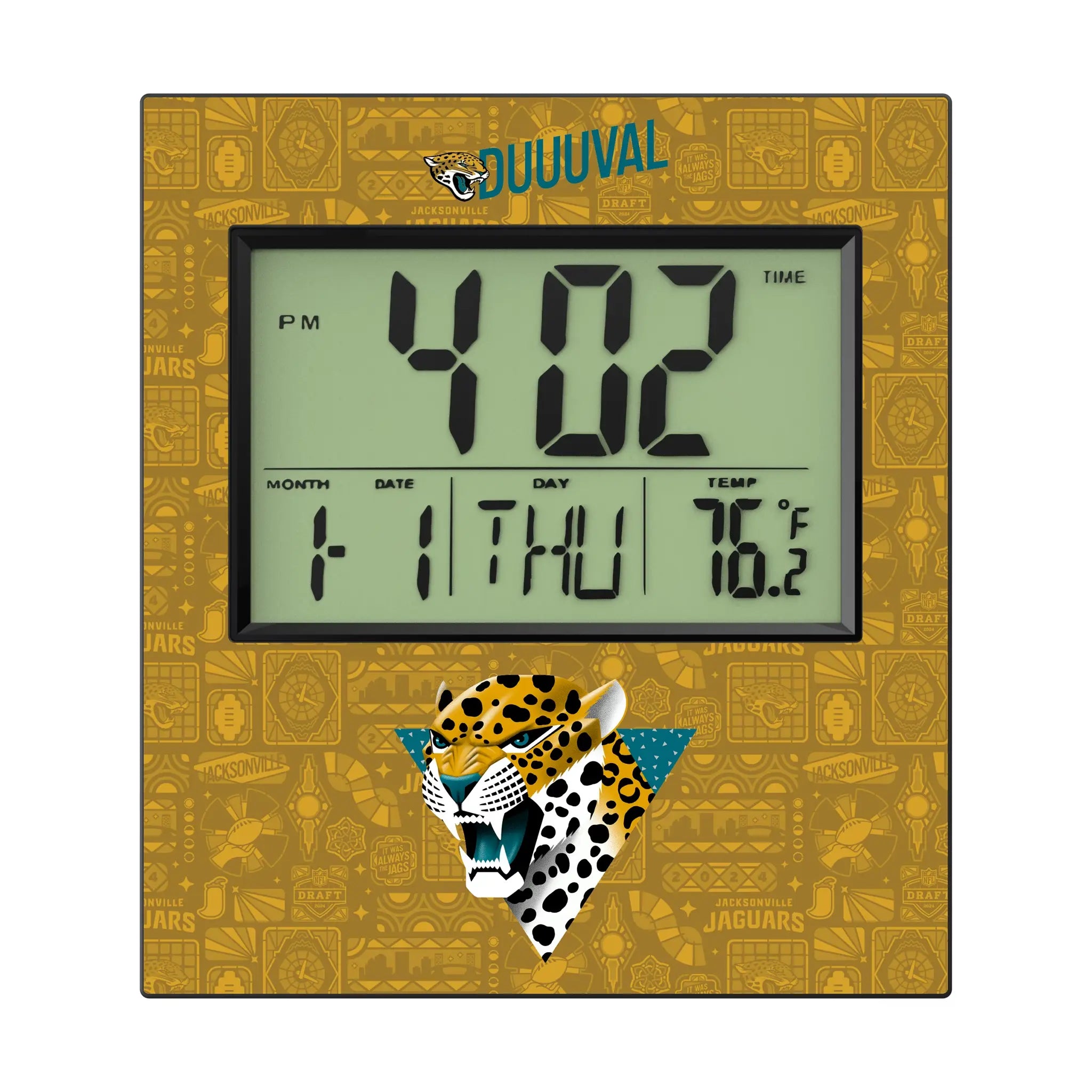 Jacksonville Jaguars 2024 Edition Wall Clock