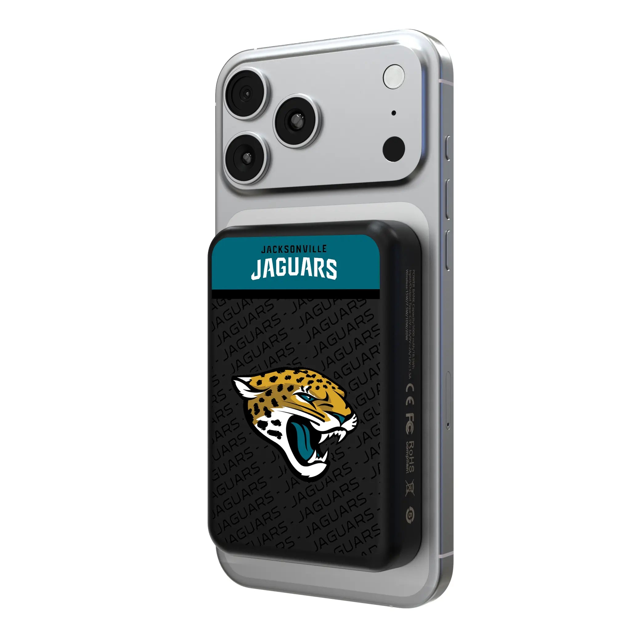 Jacksonville Jaguars Endzone Plus Wireless Mag Power Bank
