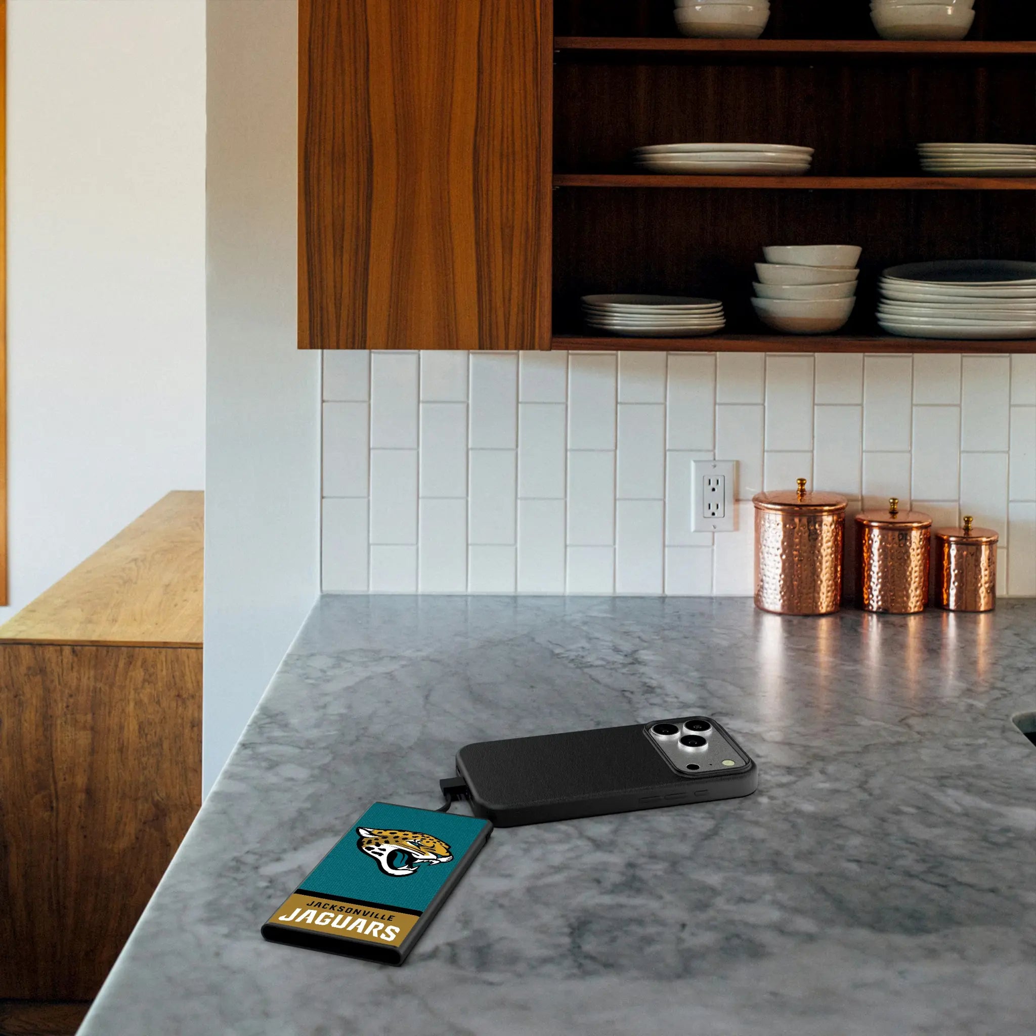 Jacksonville Jaguars Endzone Solid 5000mAh Flat Powerbank
