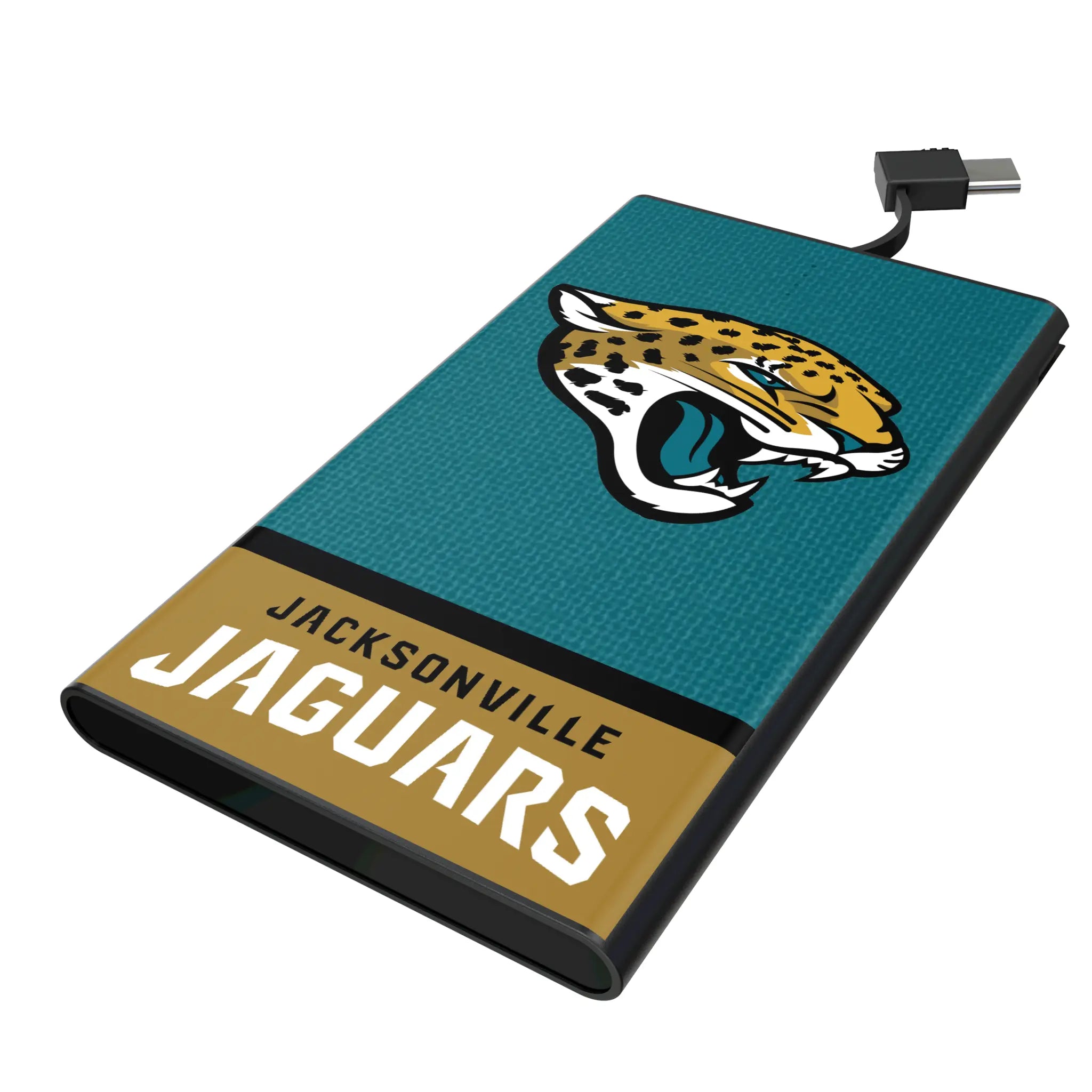 Jacksonville Jaguars Endzone Solid 5000mAh Flat Powerbank