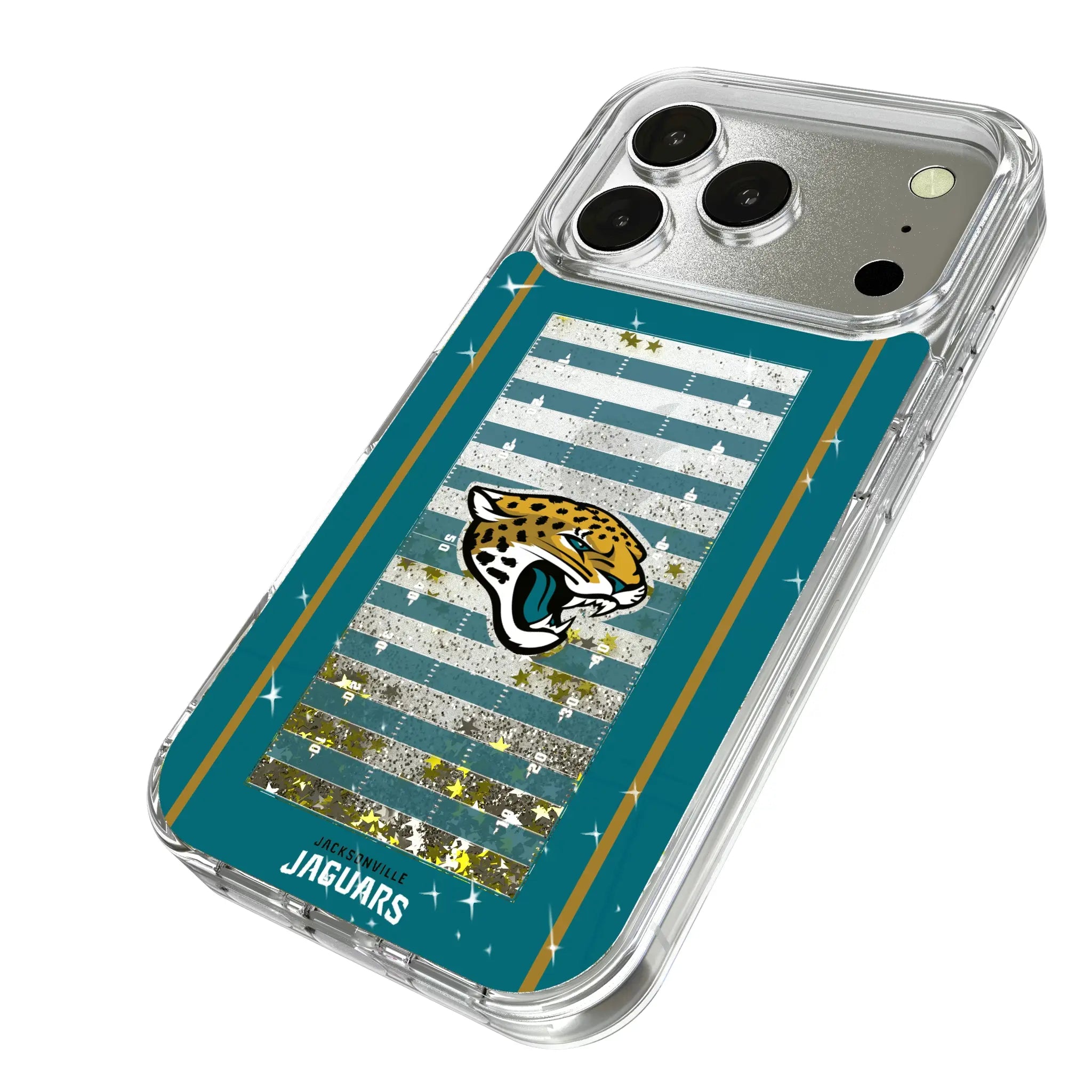 Jacksonville Jaguars Field Glitter Phone Case