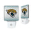 Jacksonville Jaguars Linen Night Light 2-Pack