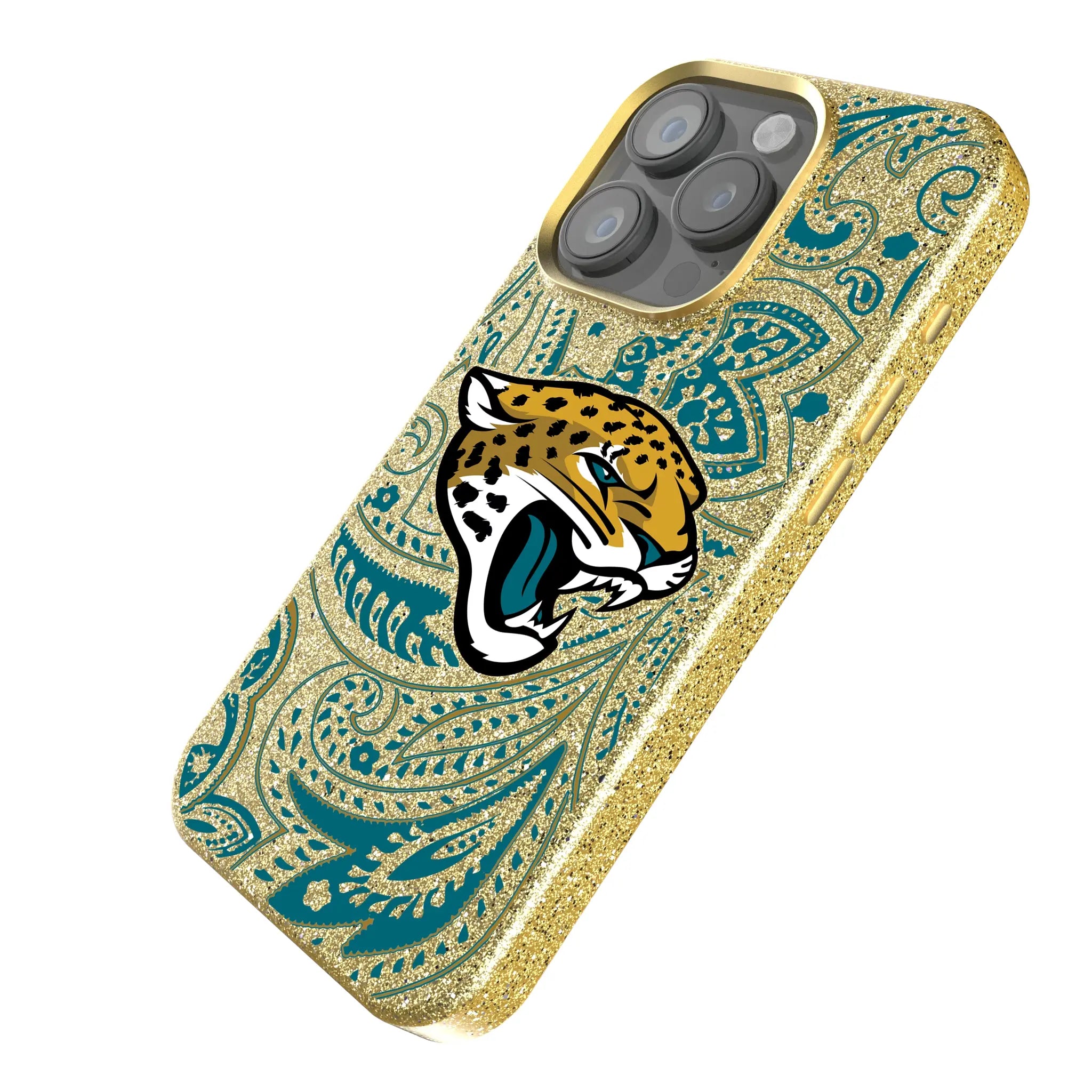 Jacksonville Jaguars Paisley Bling Phone Case