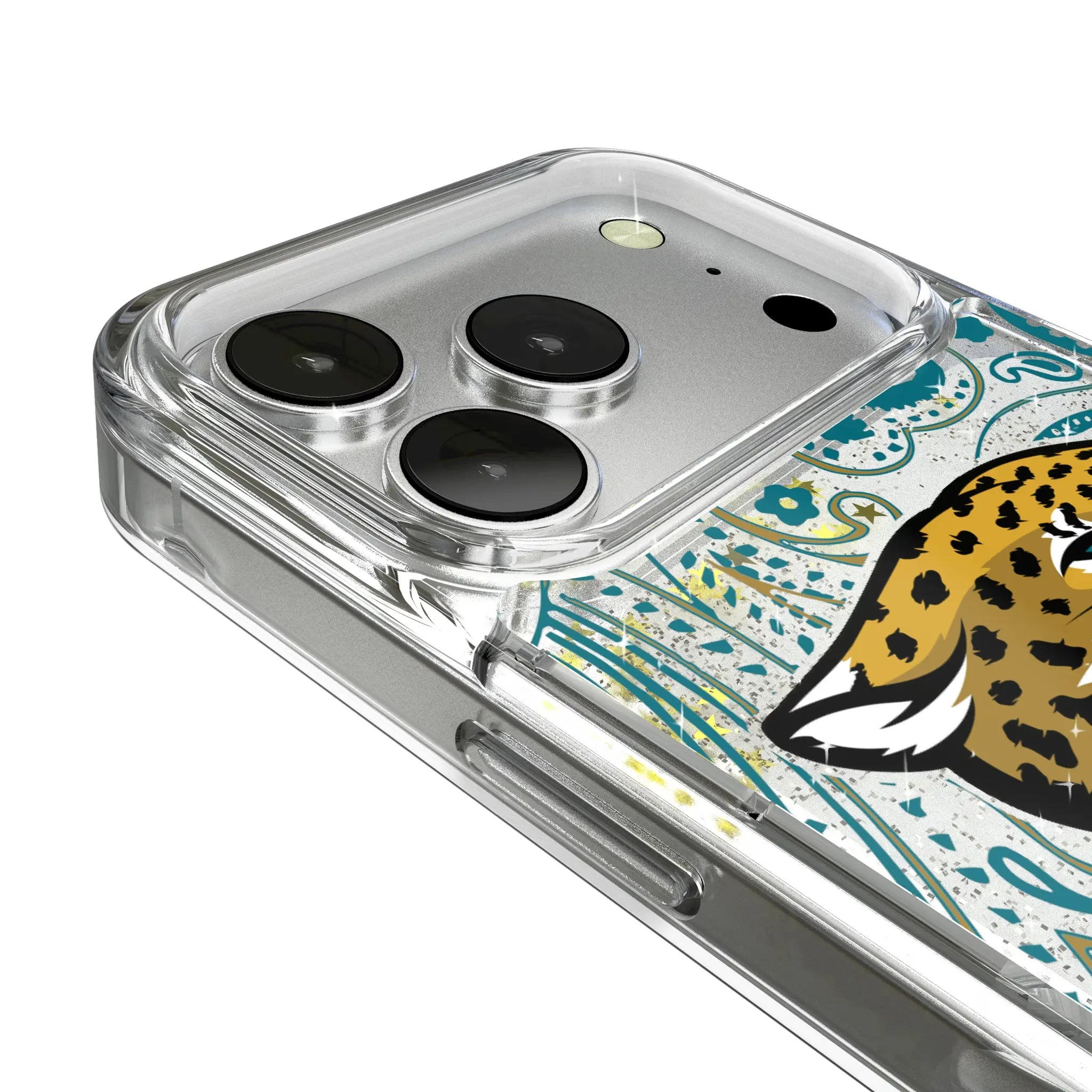 Jacksonville Jaguars Paisley Glitter Phone Case