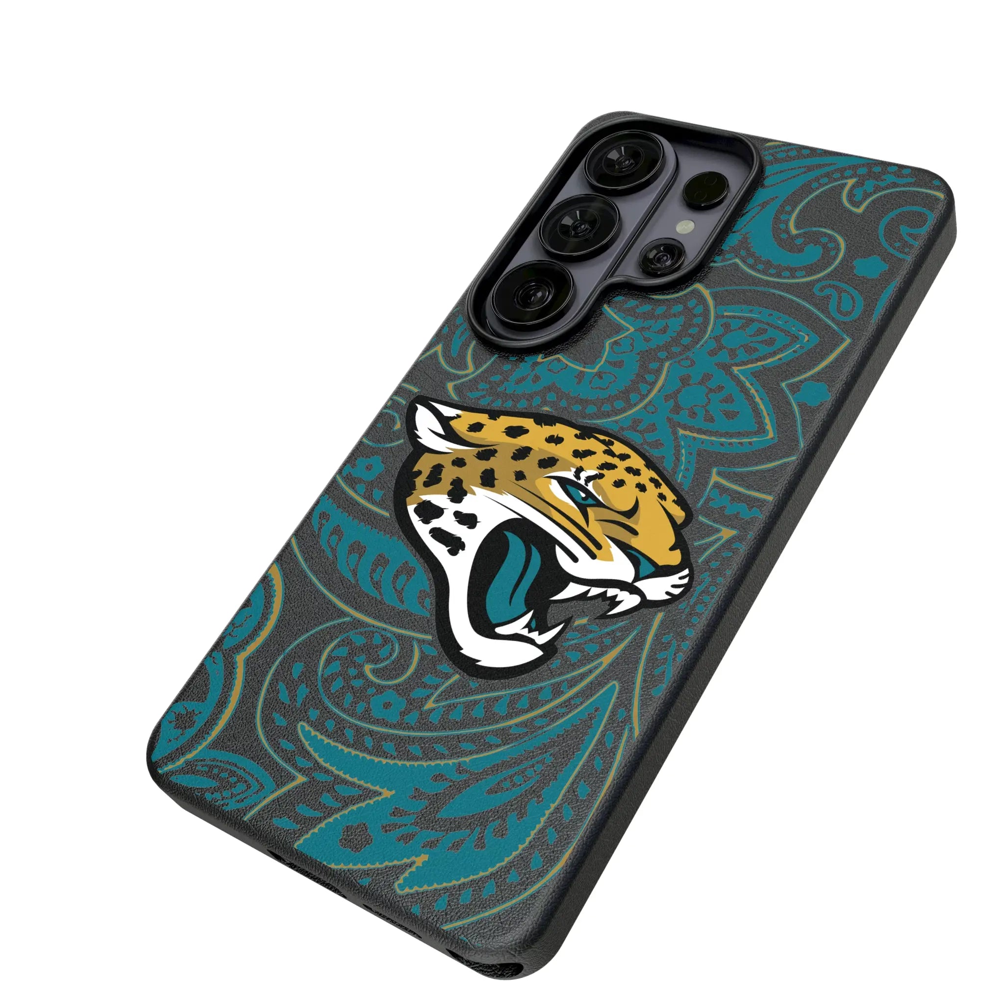 Jacksonville Jaguars Paisley MagSafe Compatible Phone Case for Samsung Galaxy