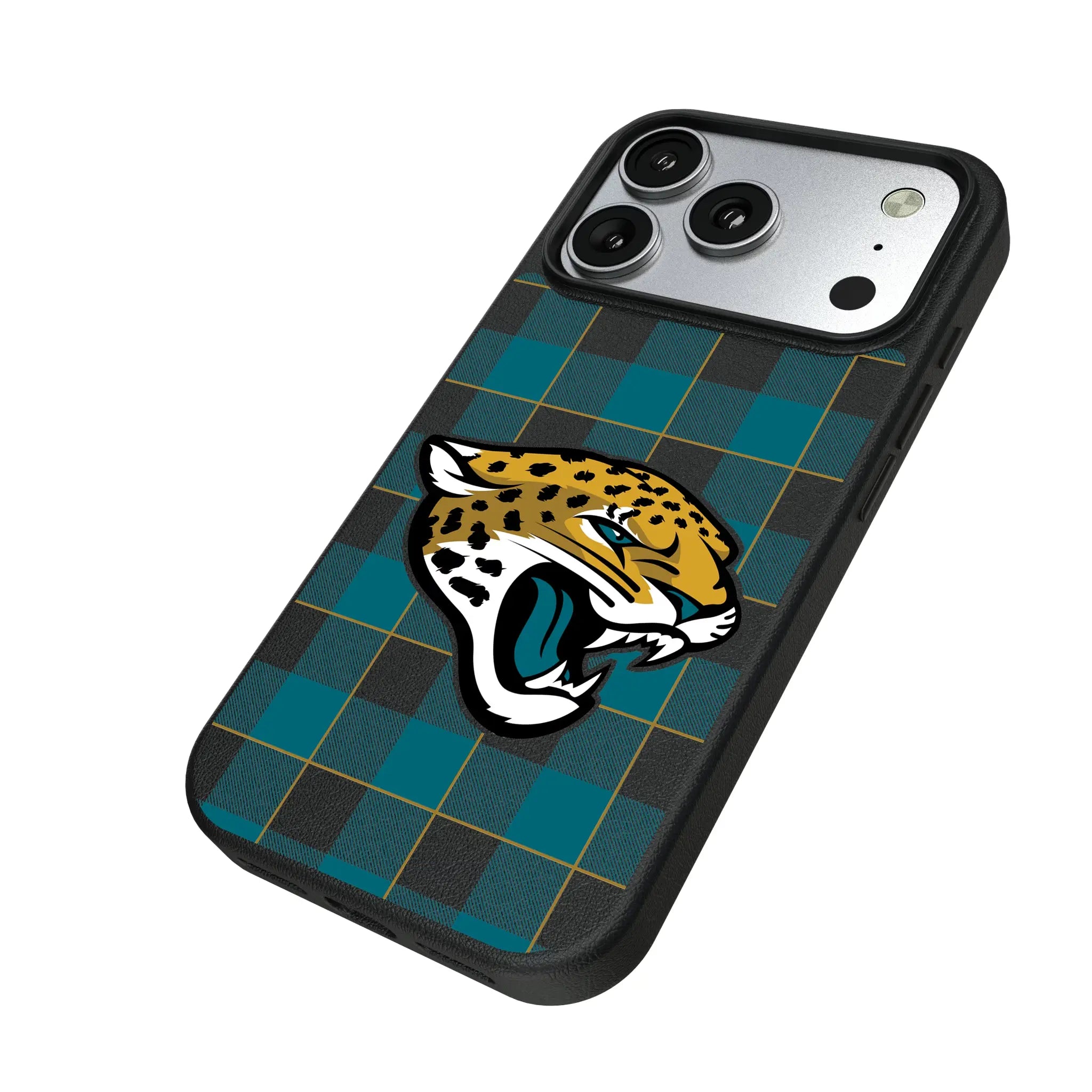 Jacksonville Jaguars Plaid MagSafe Compatible Phone Case for Apple iPhone