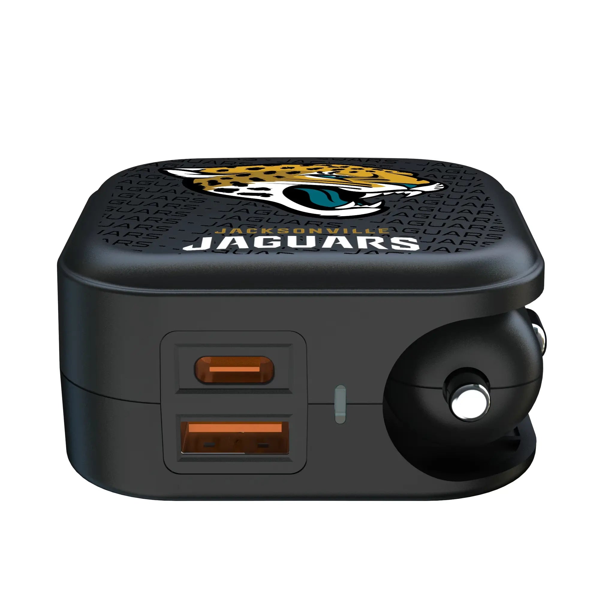 Jacksonville Jaguars Text Backdrop 2 in 1 USB A/C Charger