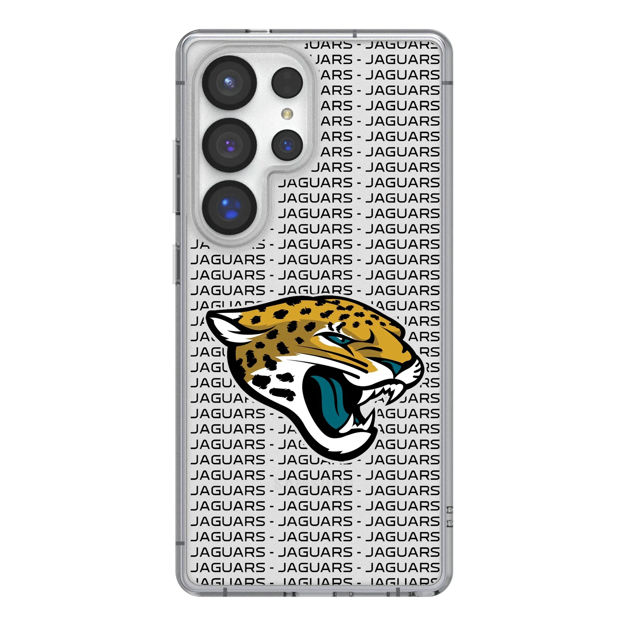 Jacksonville Jaguars Text Backdrop Clear Phone Case for Samsung Galaxy