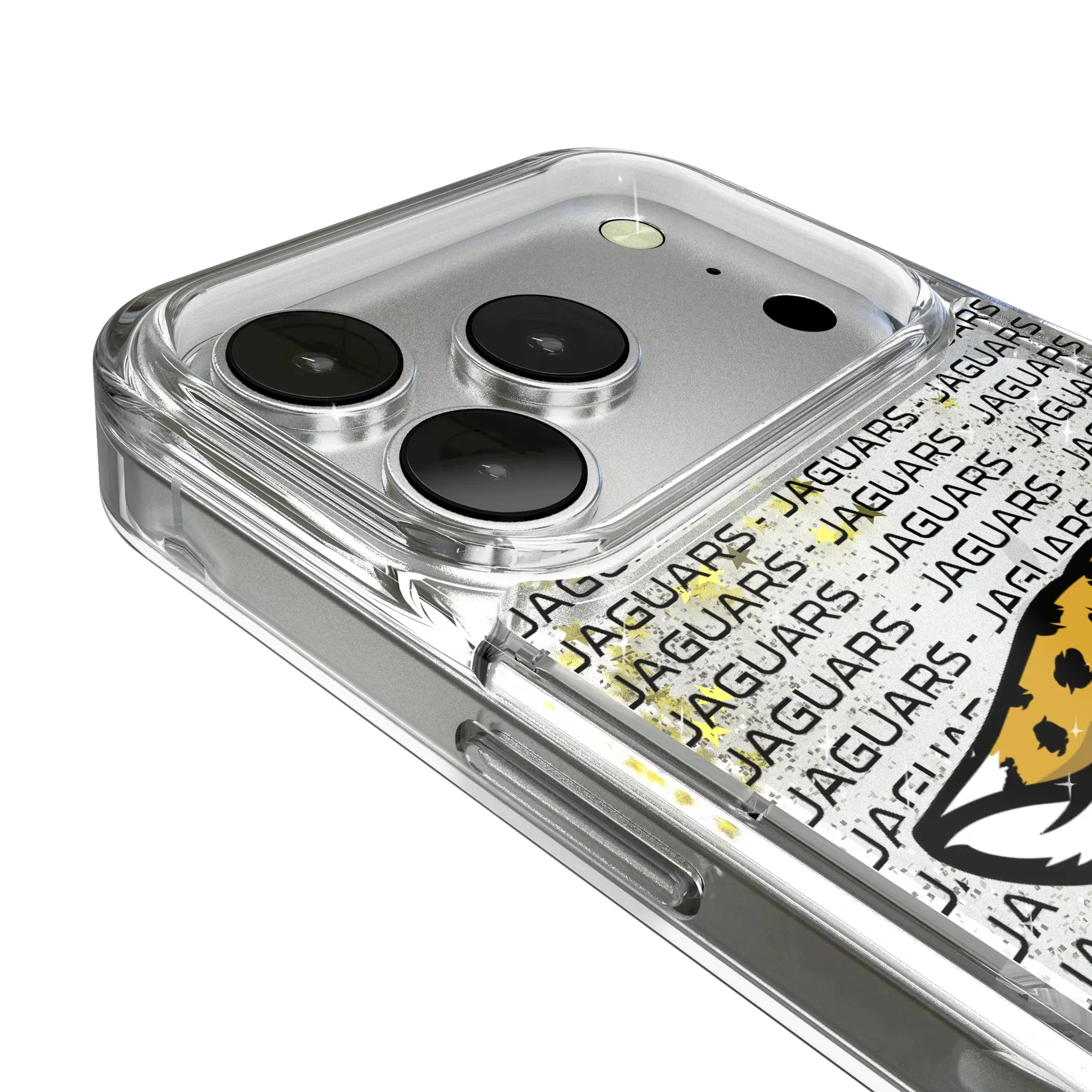 Jacksonville Jaguars Text Backdrop Glitter Phone Case