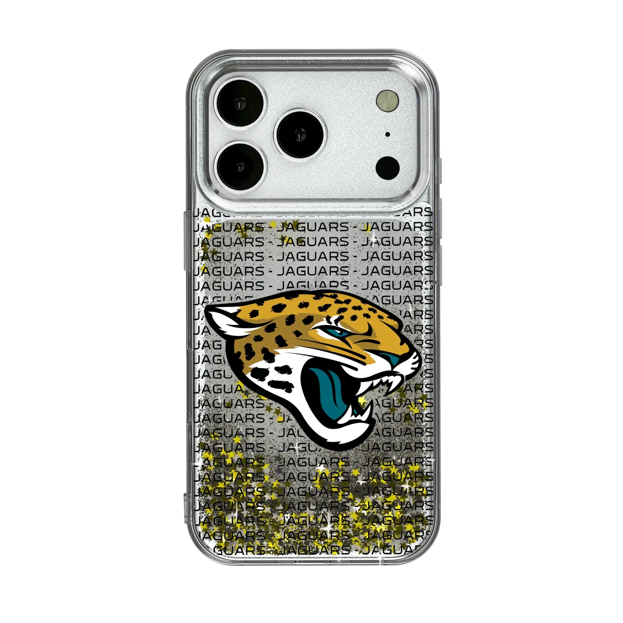 Jacksonville Jaguars Text Backdrop Glitter Phone Case