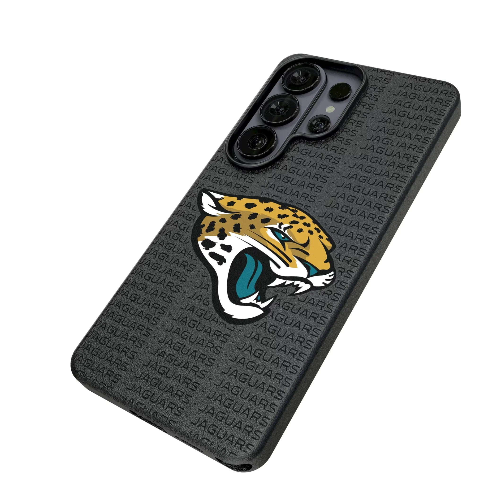 Jacksonville Jaguars Text Backdrop MagSafe Compatible Phone Case for Samsung Galaxy