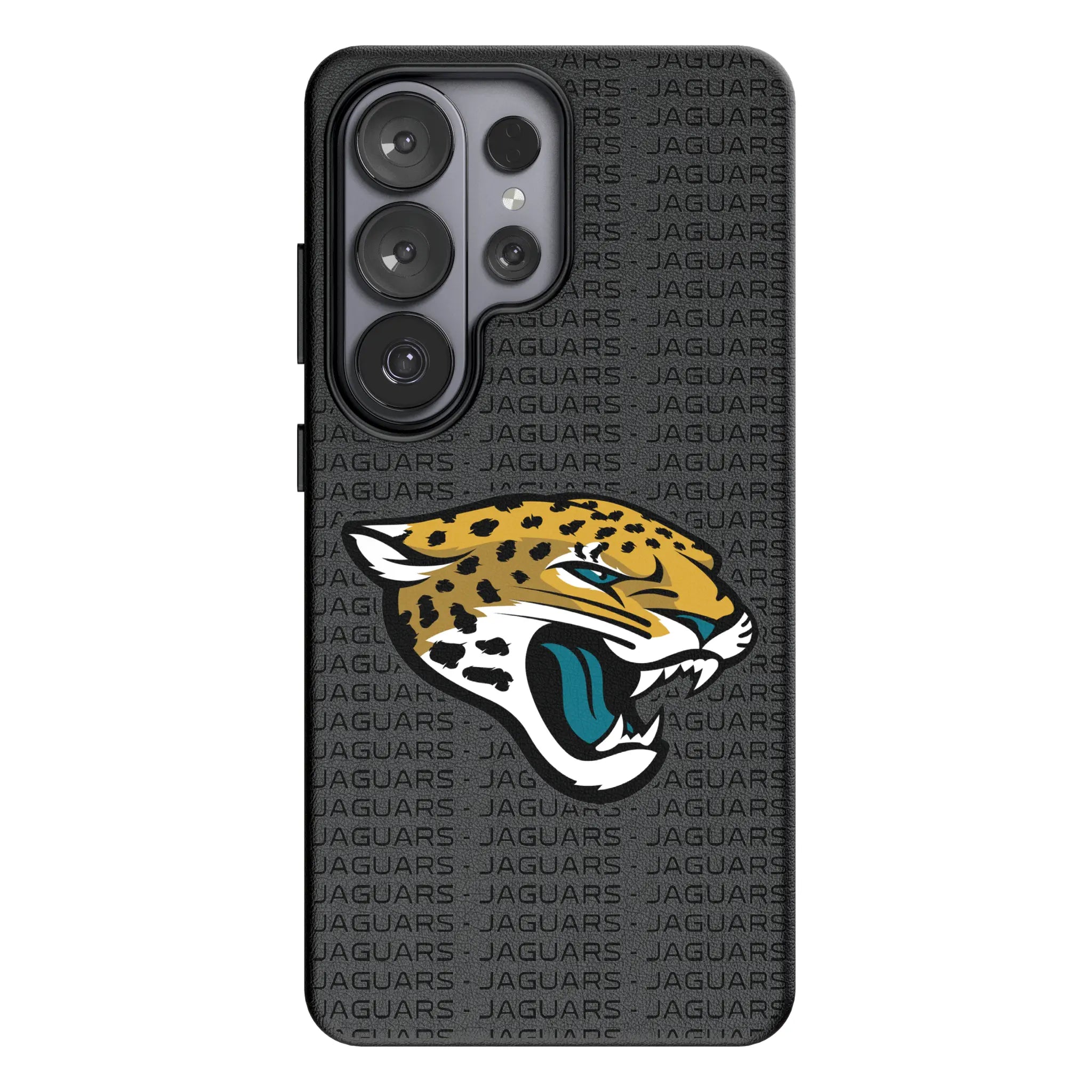 Jacksonville Jaguars Text Backdrop MagSafe Compatible Phone Case for Samsung Galaxy