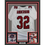 Framed Autographed/Signed Jamal Anderson 35x39 Atlanta White Football Jersey JSA COA