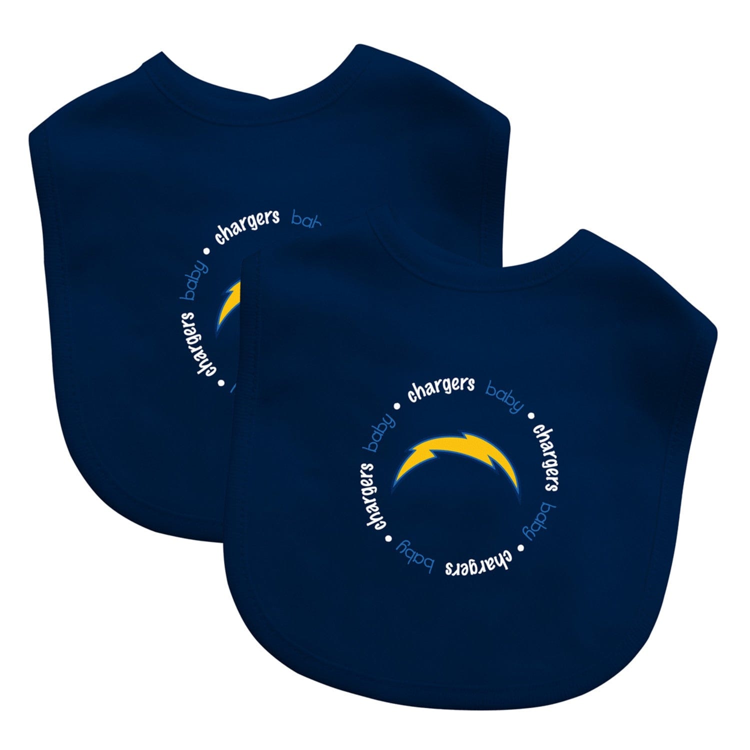 Los Angeles Chargers Baby Bibs 2-Pack - Perfect for Little Fans! - Sports Gifts, Sports Memorabilia, Sports Collectibles, Fan Shop