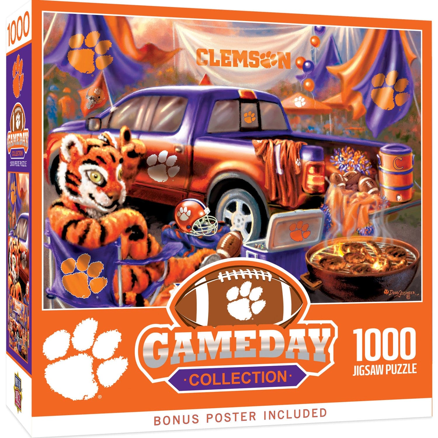 Clemson Tigers Gameday 1000 Piece Jigsaw Puzzle - Sports Gifts, Sports Memorabilia, Sports Collectibles, Fan Shop