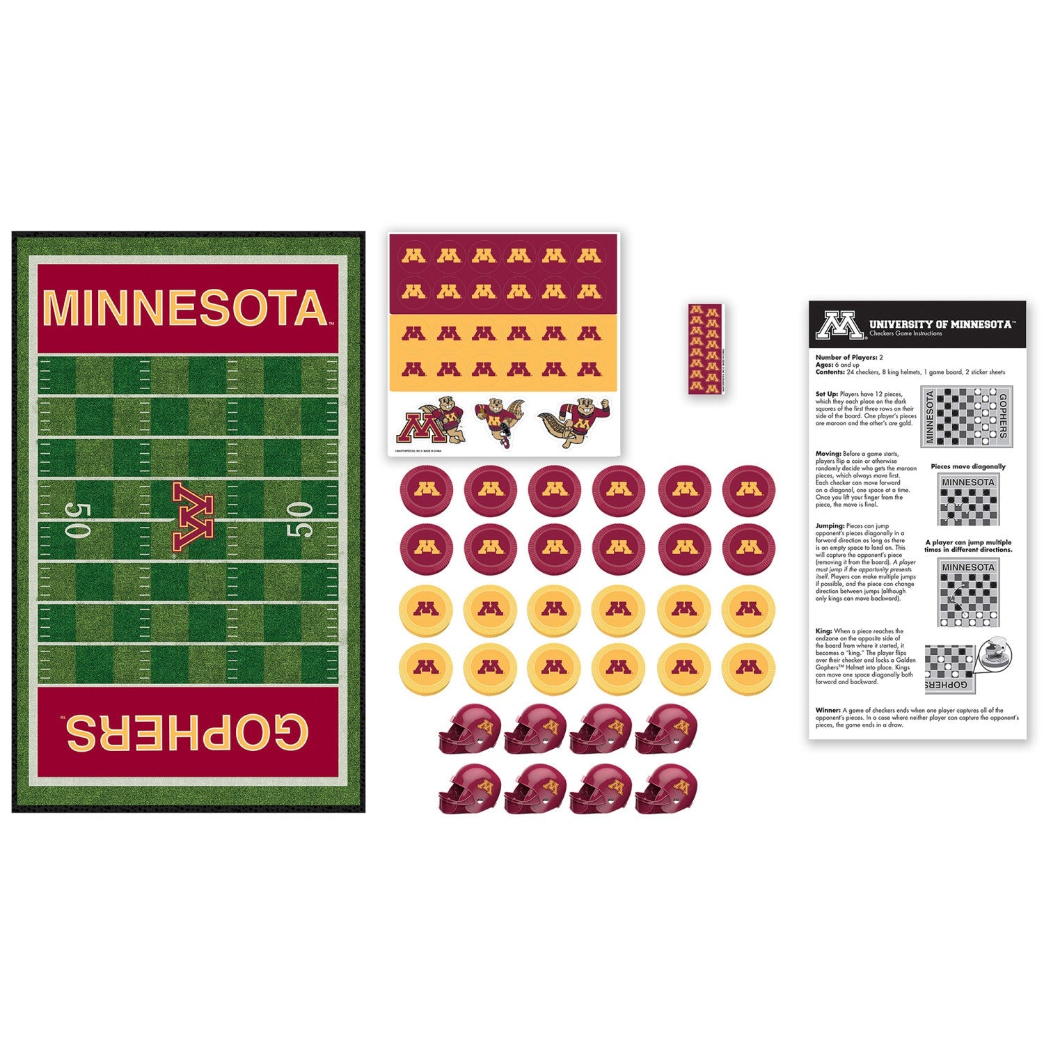Minnesota Golden Gophers Checkers - 757 Sports Collectibles
