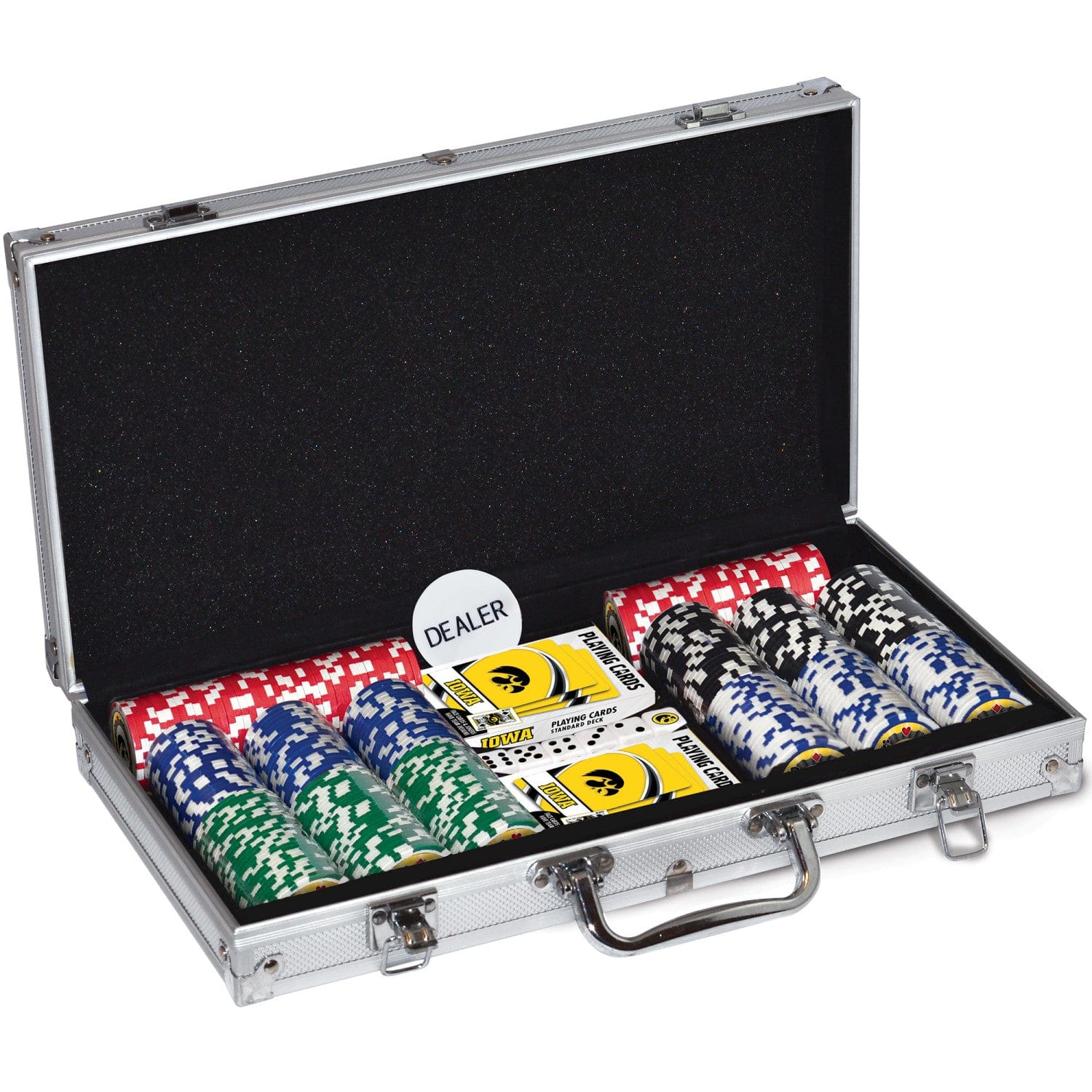 Iowa Hawkeyes 300-Piece Poker Set - Sports Gifts, Sports Memorabilia, Sports Collectibles, Fan Shop